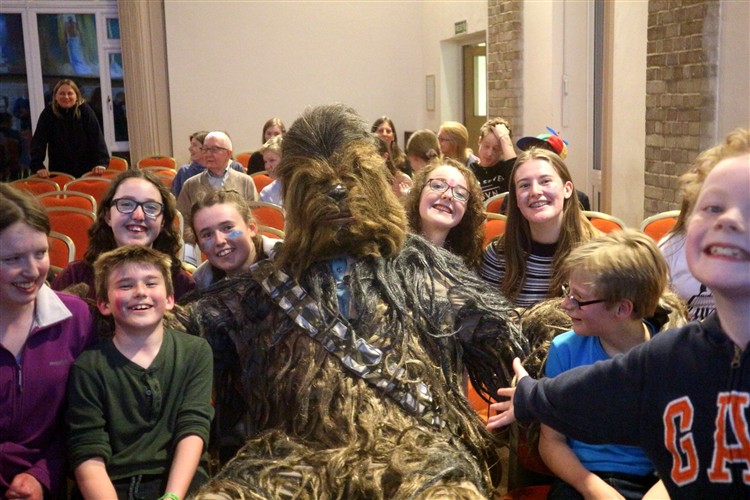 Chewbacca and his fan club