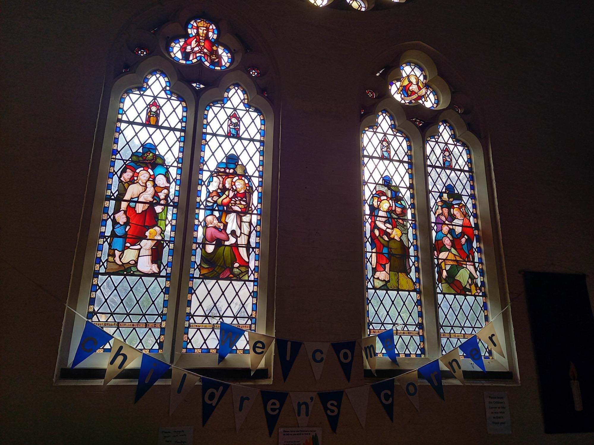 South transept windows