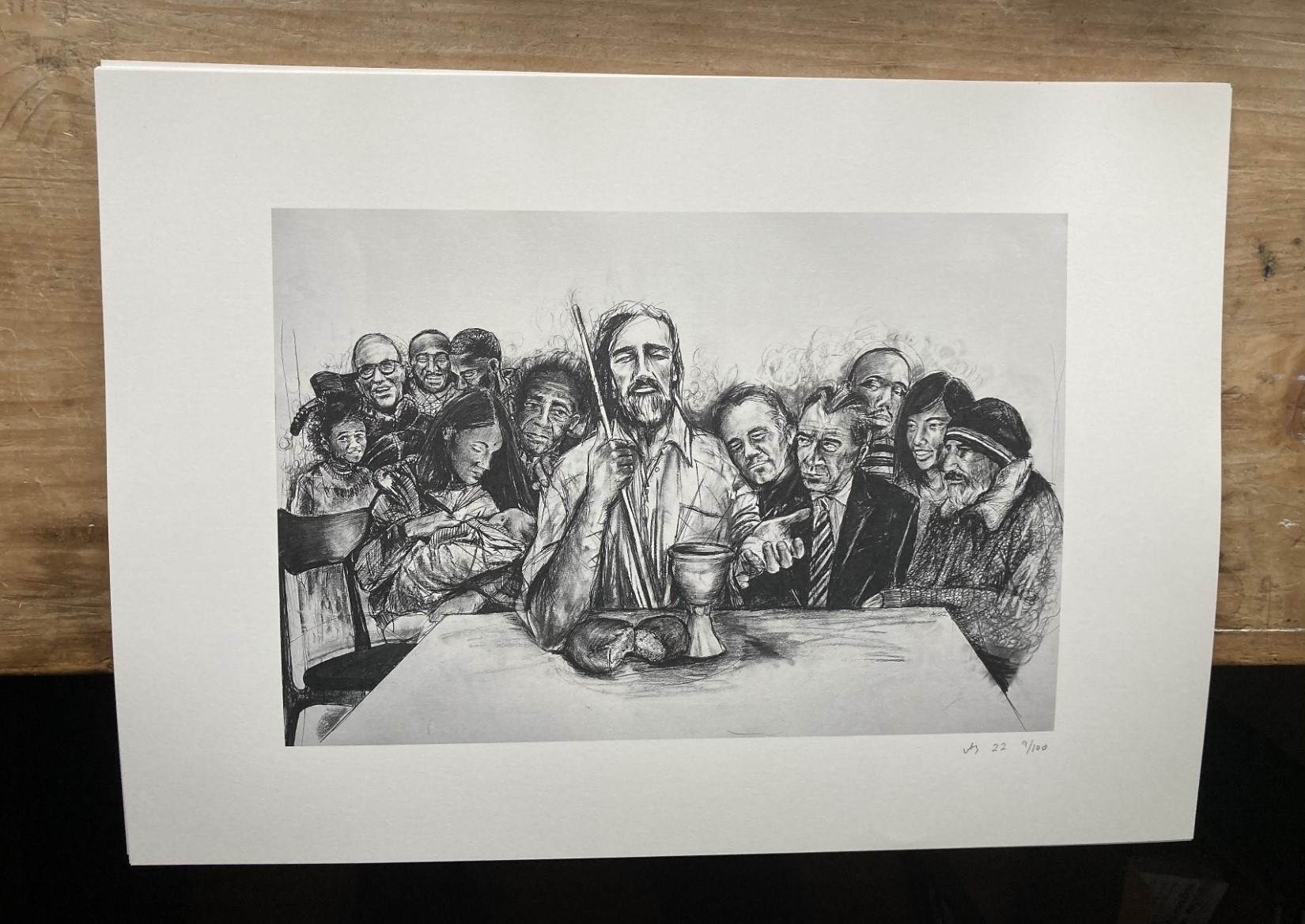 Blind Jesus print