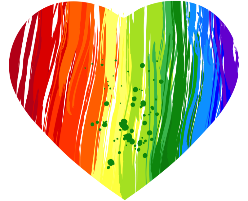 Rainbow heart
