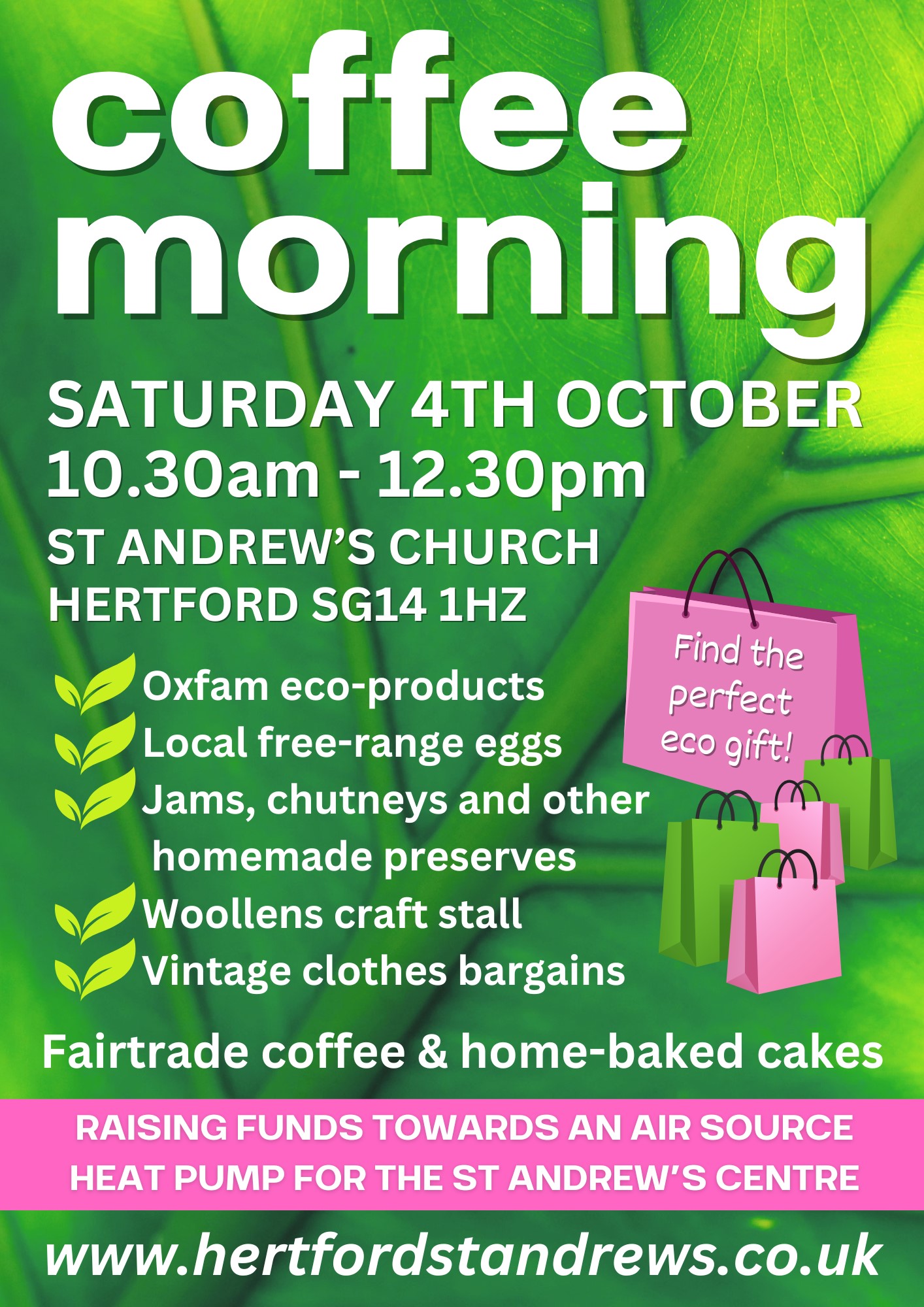 Coffee Morning St Andrew's Oct