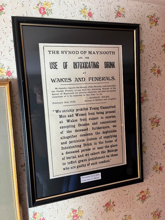 The Irish Wake notice