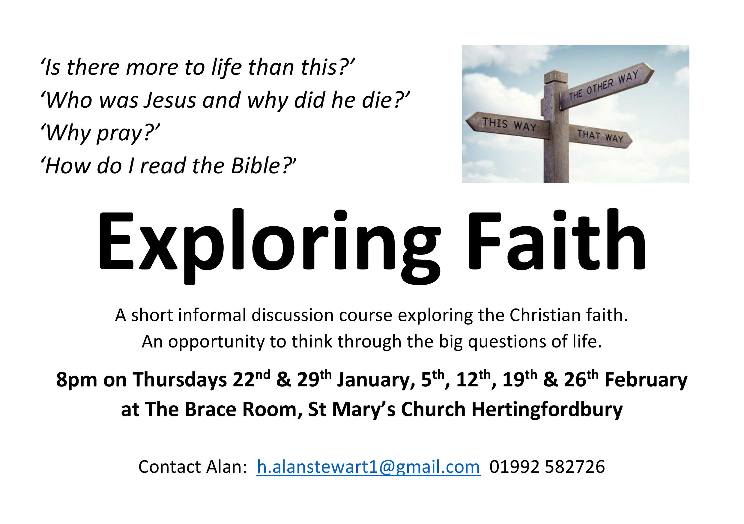 Exploring Faith poster 2026