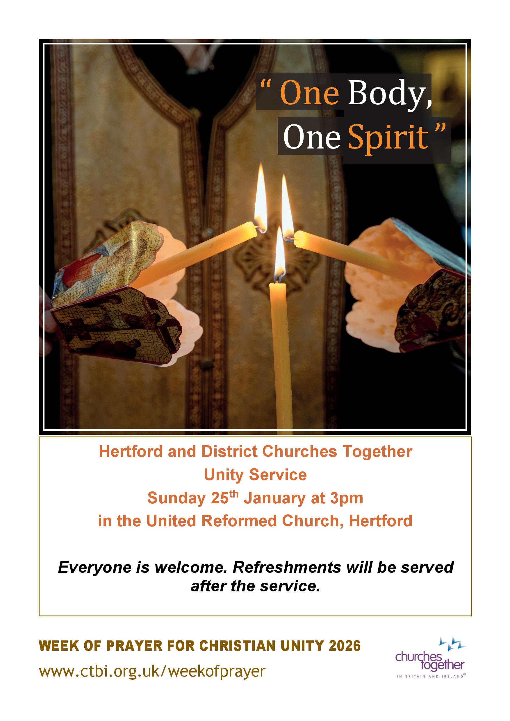 Unity Service Poster 25 01 26 