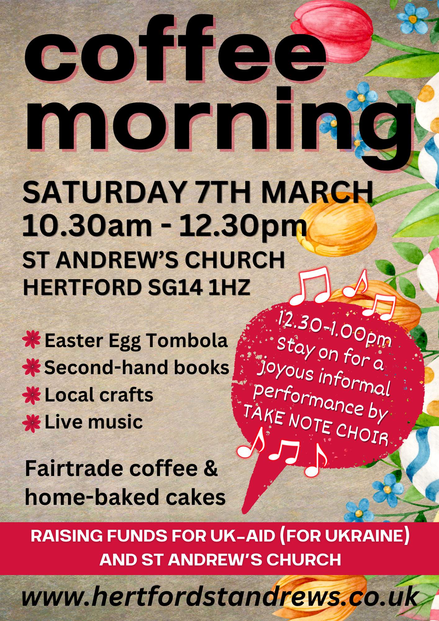 Coffee Morning St Andrew's Mar