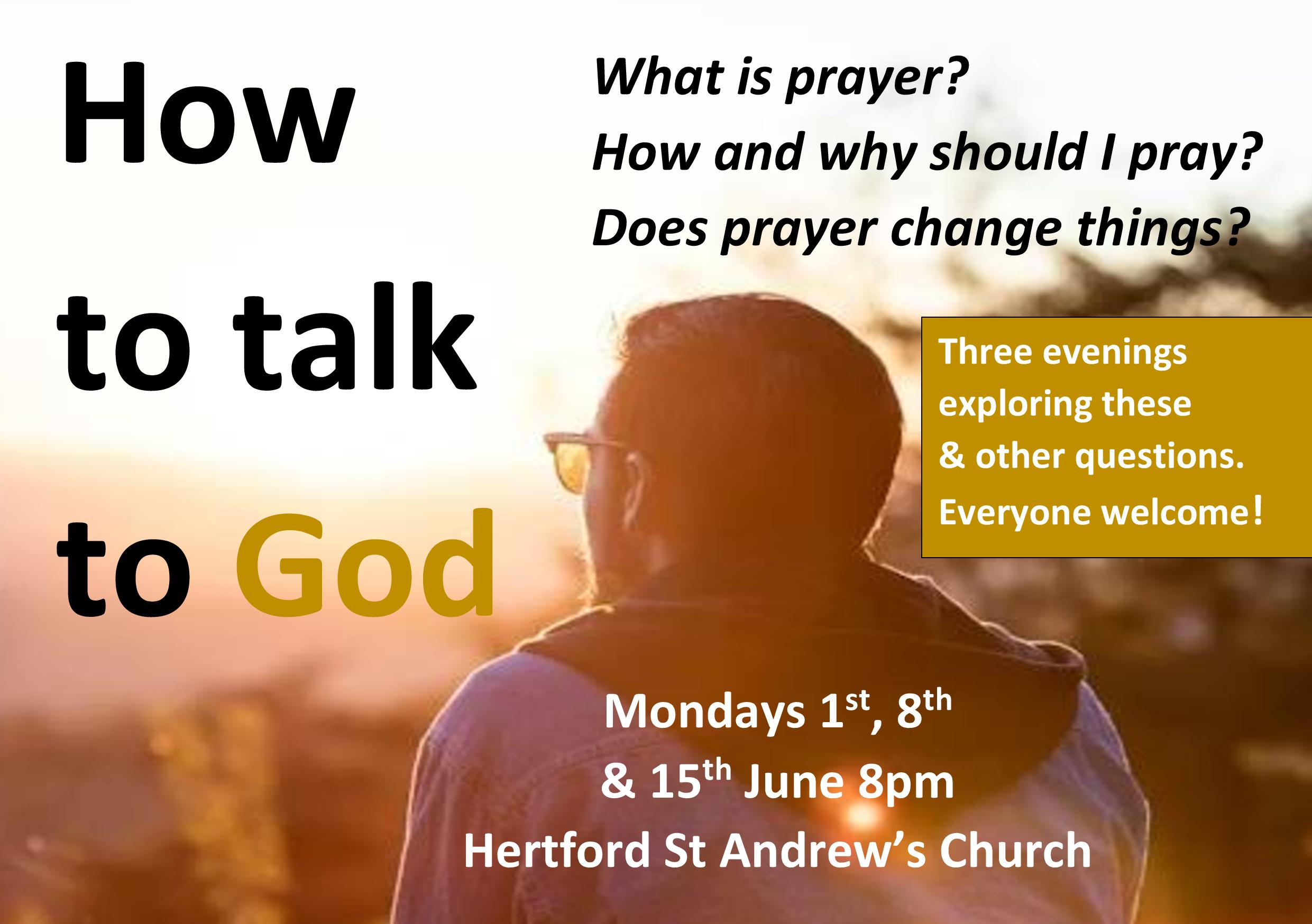 Prayer course A5 poster how to