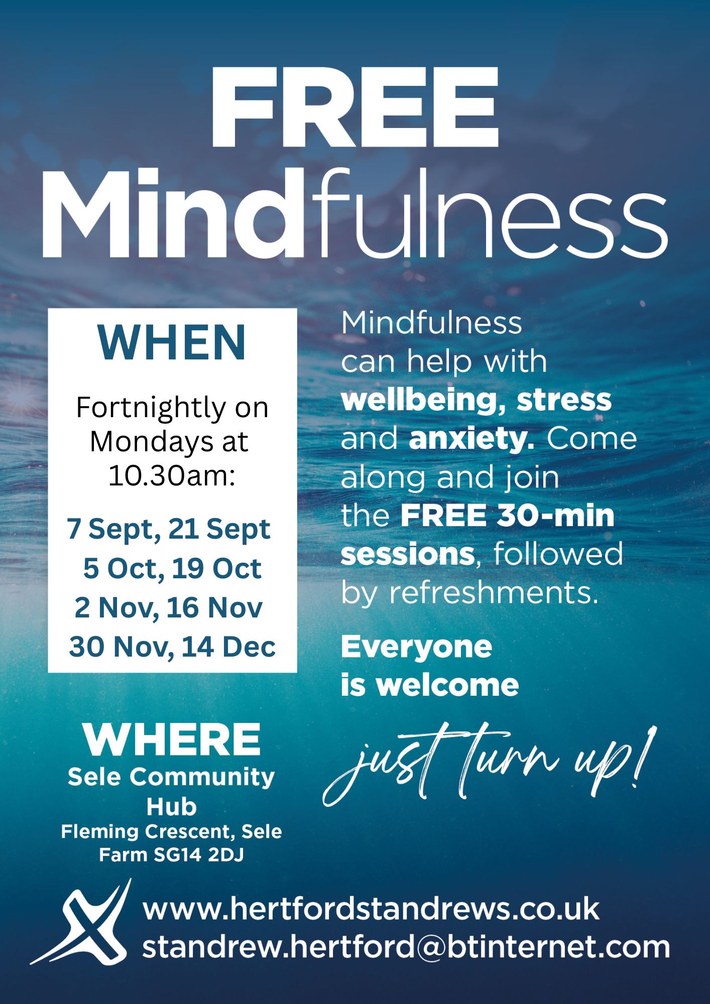 Mindfulness on Sele Sept-Dec 2