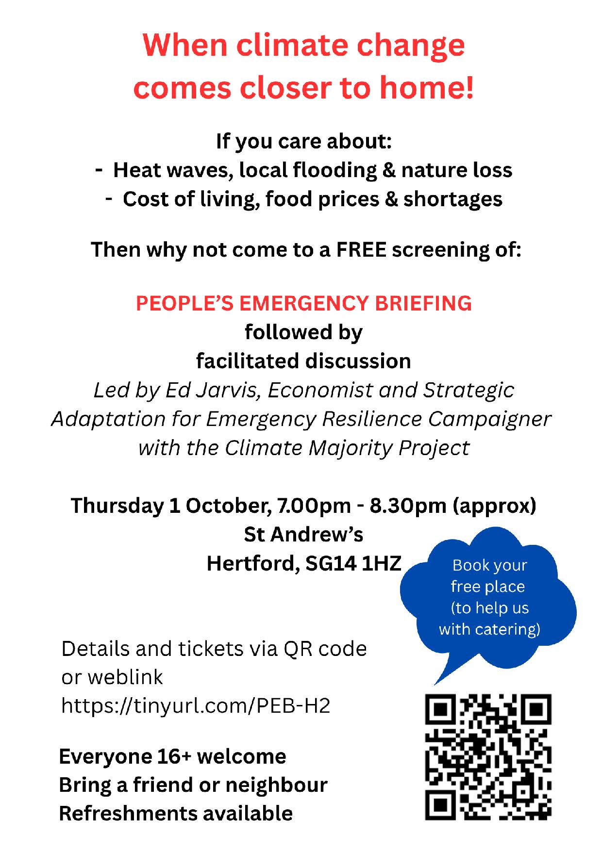 National Emergency Briefing A4