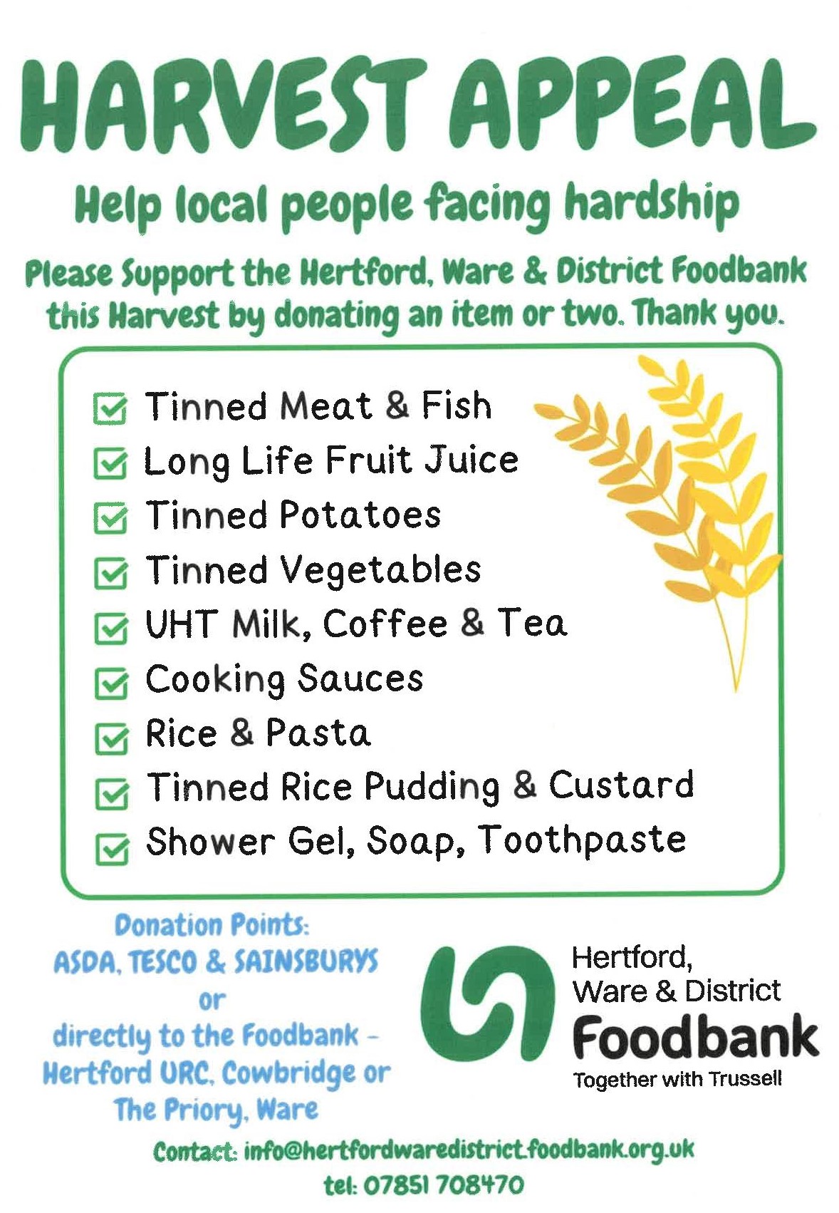 Foodbank Harvest 2026
