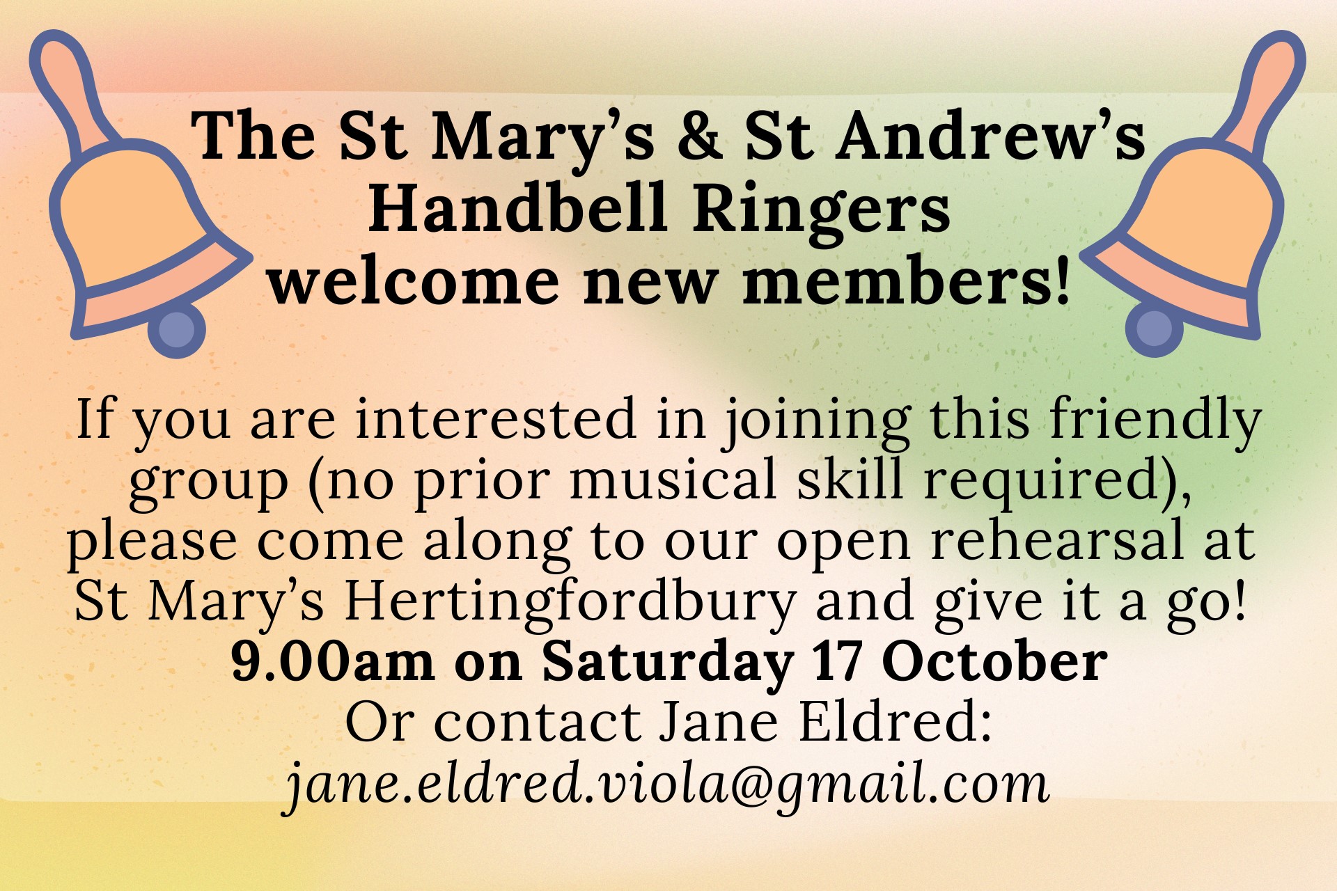 Handbell Ringers Open Rehearsa